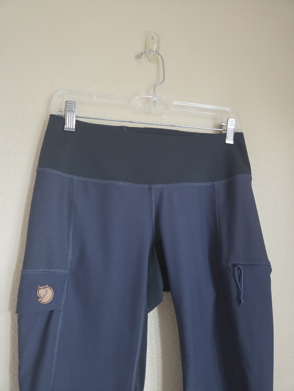 fjallraven abisko trekking tights women's medium m blue hiking cargo leggings - Picture 5 of 7